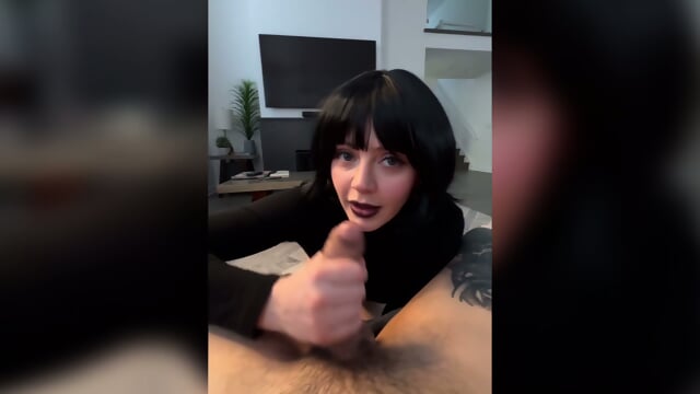 Big Ass Goth Stepmom Gets Huge Creampie